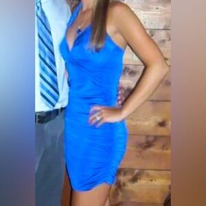 Uk blue halter dress